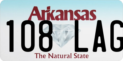 AR license plate 108LAG