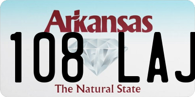 AR license plate 108LAJ