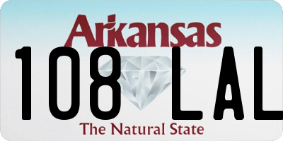 AR license plate 108LAL