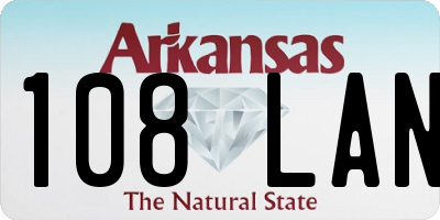 AR license plate 108LAN