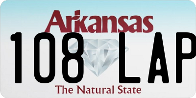 AR license plate 108LAP