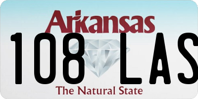 AR license plate 108LAS