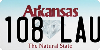 AR license plate 108LAU