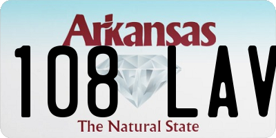 AR license plate 108LAV