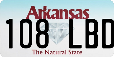 AR license plate 108LBD