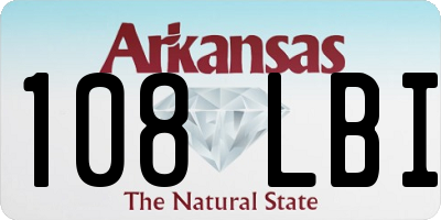 AR license plate 108LBI