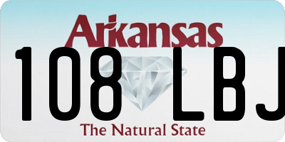 AR license plate 108LBJ