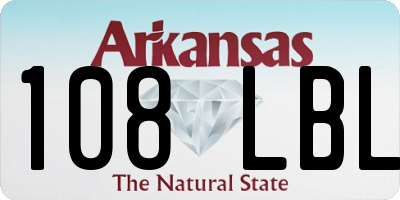AR license plate 108LBL