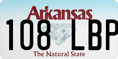 AR license plate 108LBP