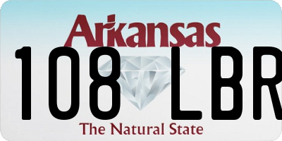 AR license plate 108LBR