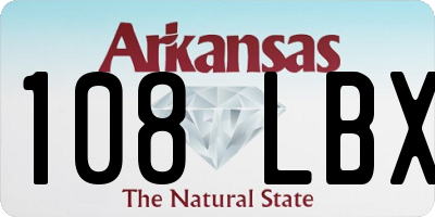 AR license plate 108LBX