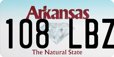 AR license plate 108LBZ