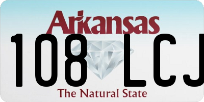 AR license plate 108LCJ