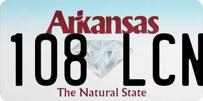 AR license plate 108LCN