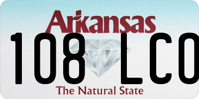 AR license plate 108LCO