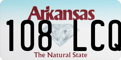 AR license plate 108LCQ