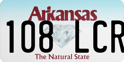 AR license plate 108LCR