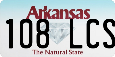 AR license plate 108LCS