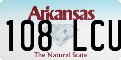 AR license plate 108LCU