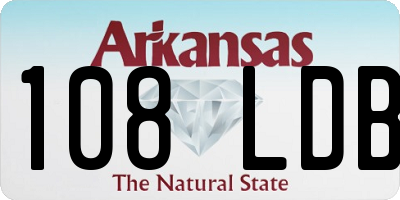 AR license plate 108LDB