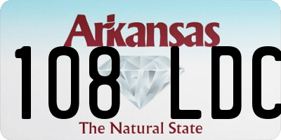 AR license plate 108LDC