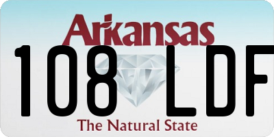 AR license plate 108LDF