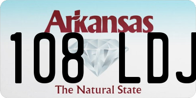 AR license plate 108LDJ