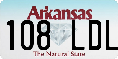 AR license plate 108LDL