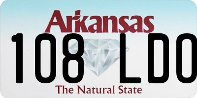 AR license plate 108LDO