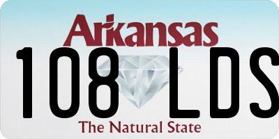 AR license plate 108LDS
