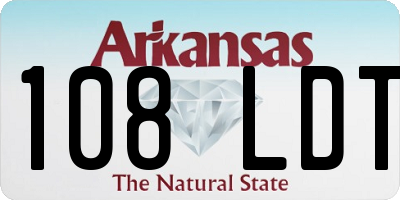 AR license plate 108LDT