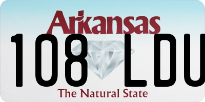 AR license plate 108LDU