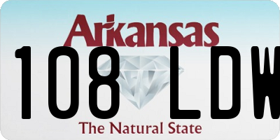 AR license plate 108LDW
