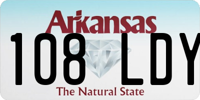 AR license plate 108LDY