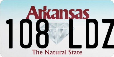 AR license plate 108LDZ