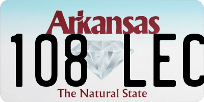 AR license plate 108LEC