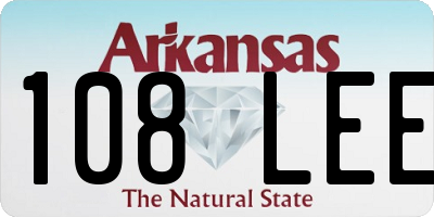 AR license plate 108LEE
