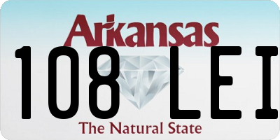 AR license plate 108LEI