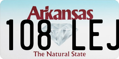 AR license plate 108LEJ