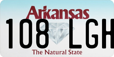 AR license plate 108LGH