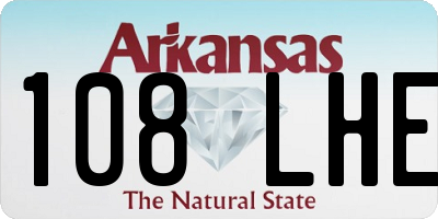 AR license plate 108LHE
