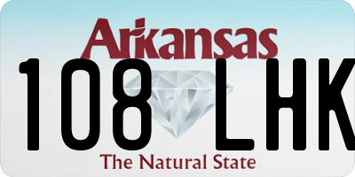 AR license plate 108LHK