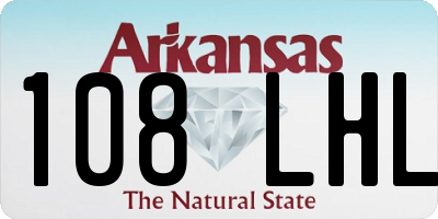 AR license plate 108LHL