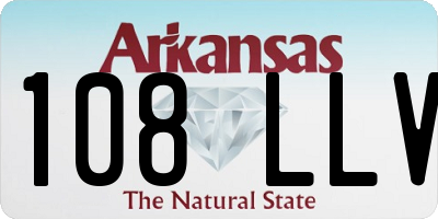 AR license plate 108LLV