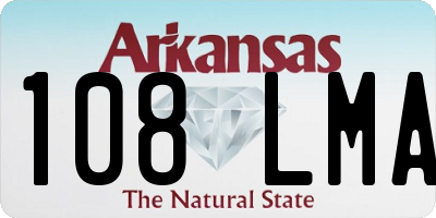 AR license plate 108LMA