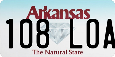 AR license plate 108LOA