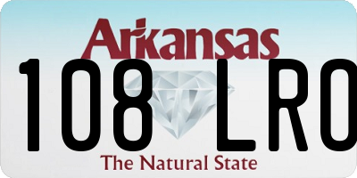 AR license plate 108LRO