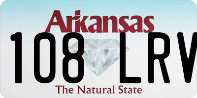 AR license plate 108LRV