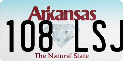 AR license plate 108LSJ