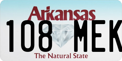 AR license plate 108MEK
